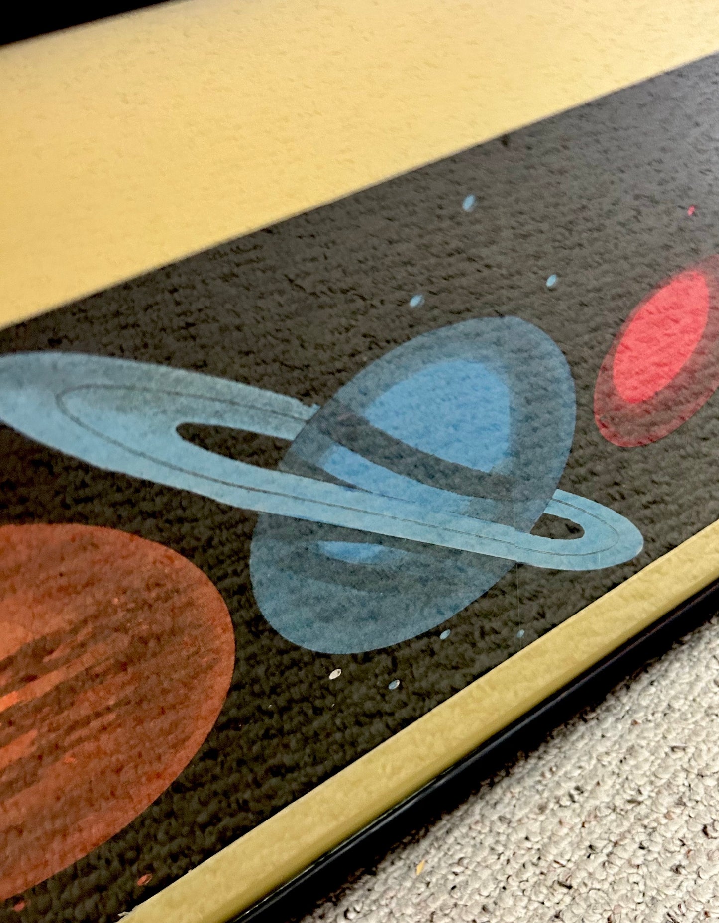 Vintage Solar System Space Artwork