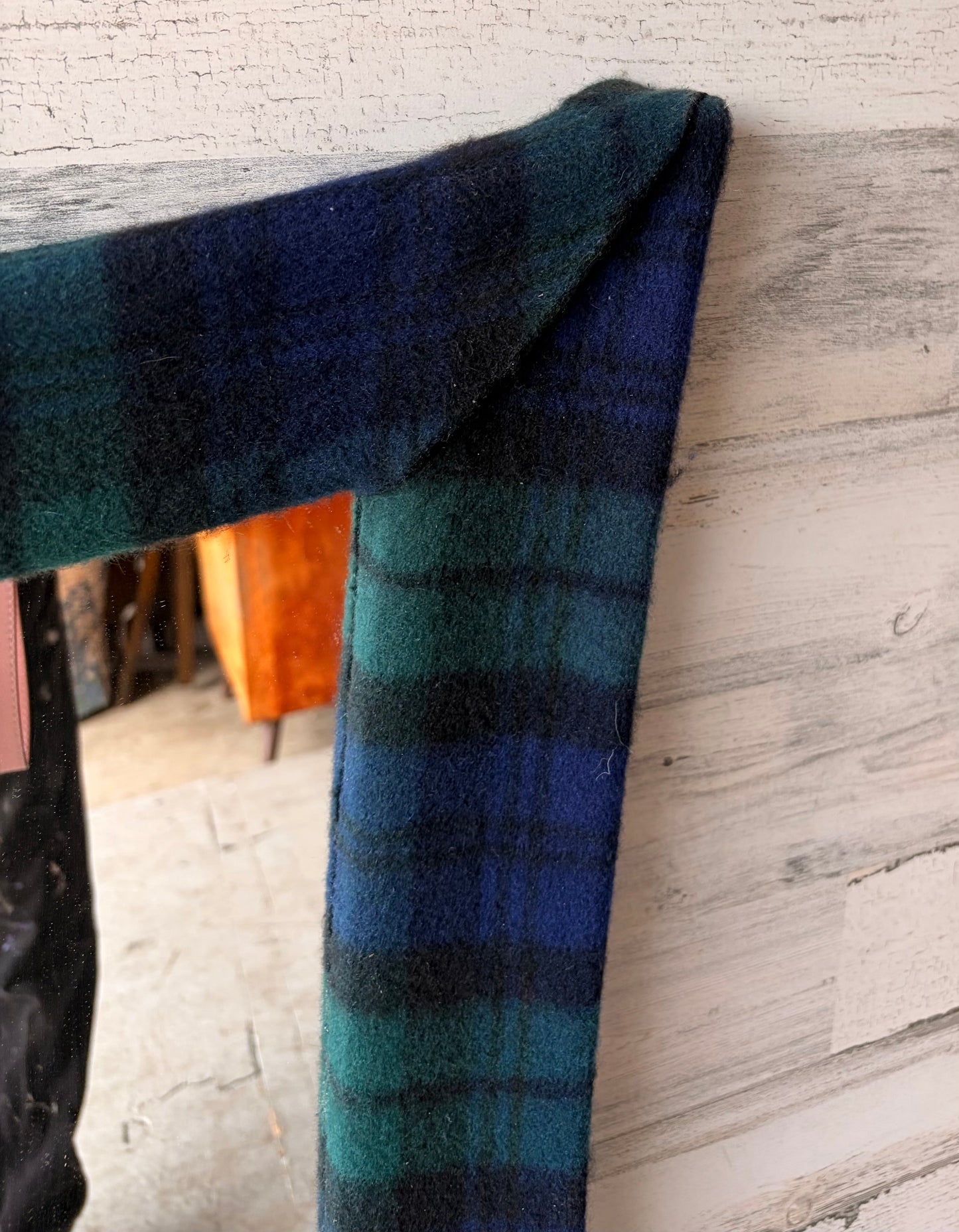 Vintage Plaid Cashmere Mirror