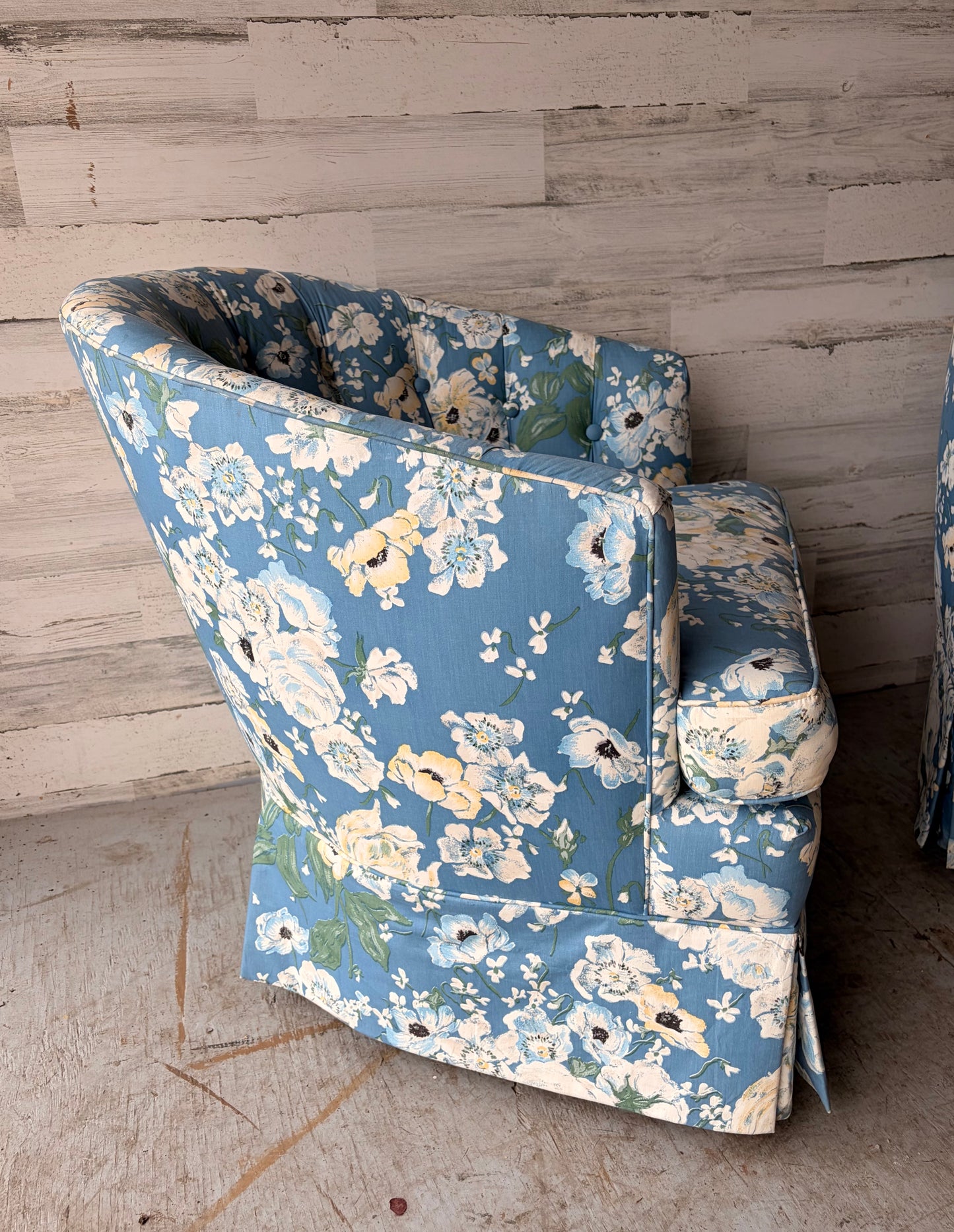 Pair of Vintage Floral Chairs
