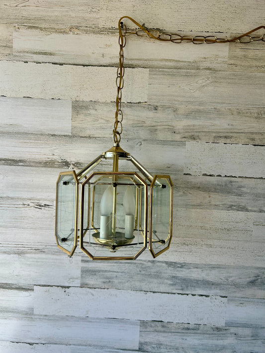 Vintage Plug In Hanging Light
