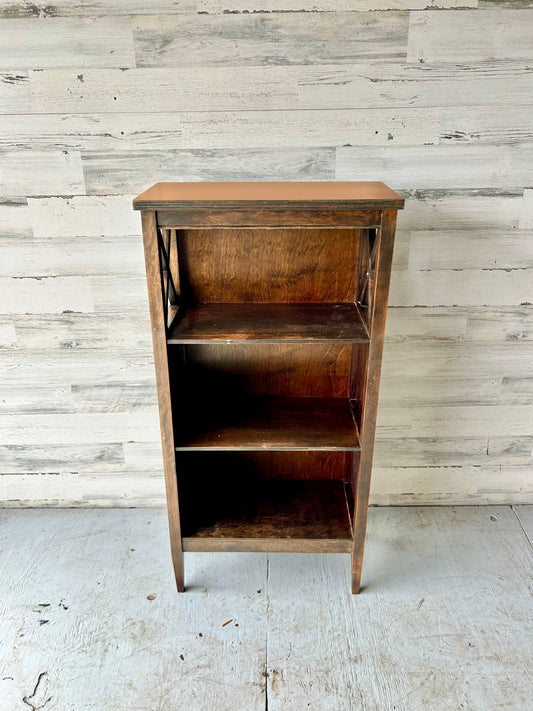 Vintage Wood Skinny Bookshelf