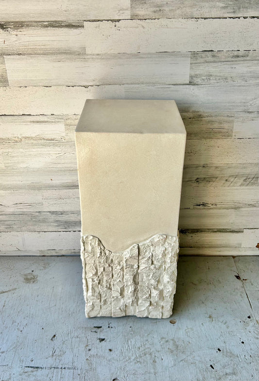 Post Modern White Column Pedestal