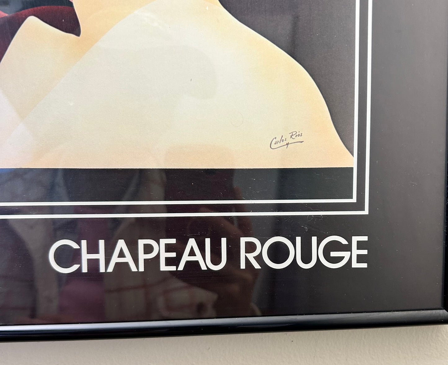 Vintage Framed Post Modern Artwork