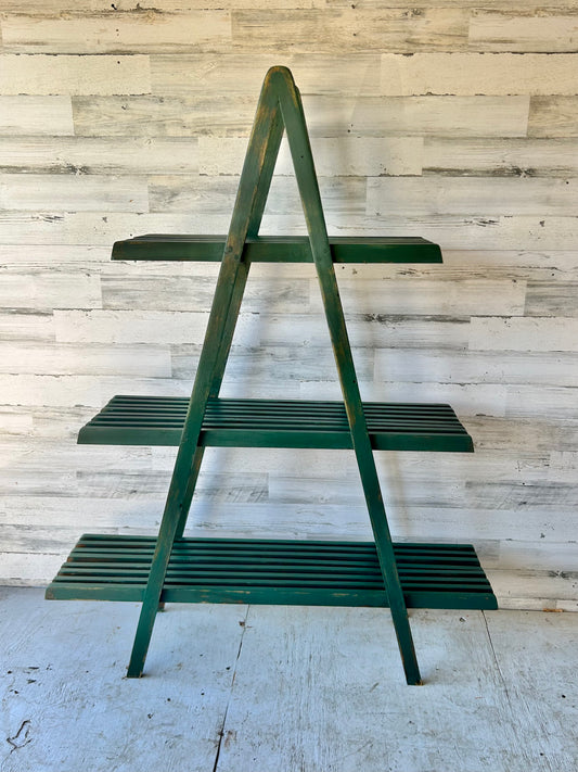 Vintage Wood Planter Shelf