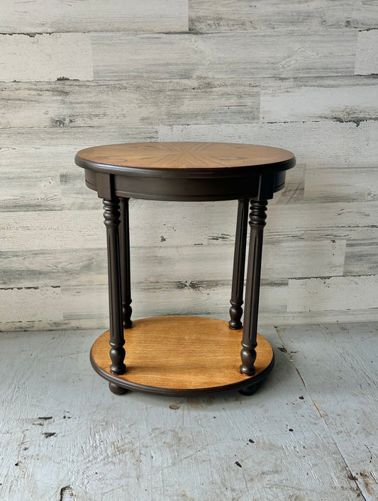 Vintage Krader-Wolf Wood Side Table