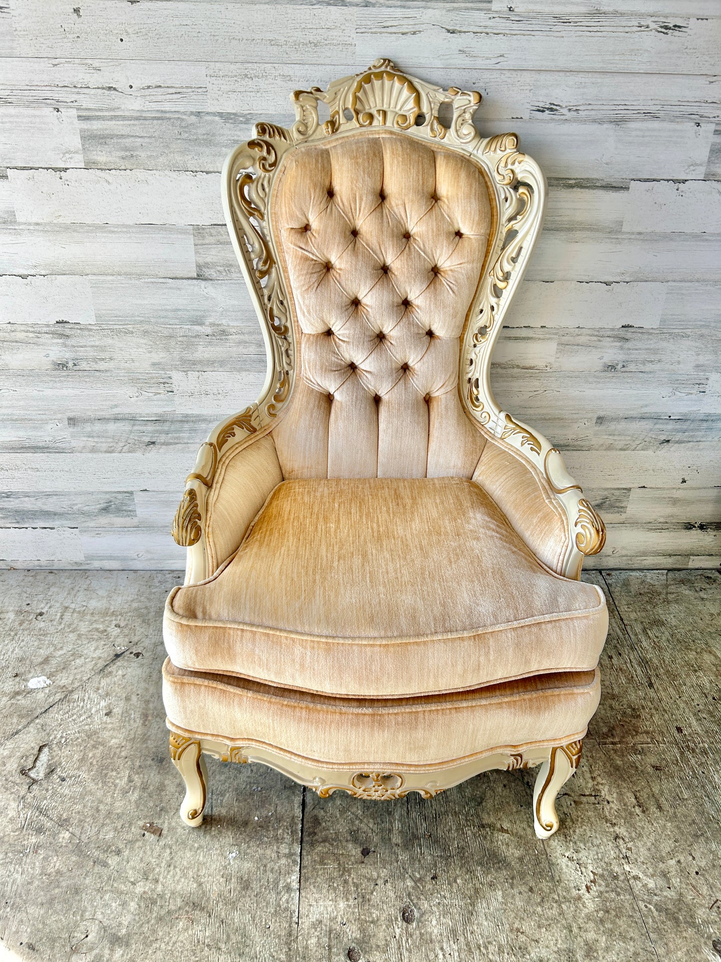 Vintage Hollywood Glam French Style Chair