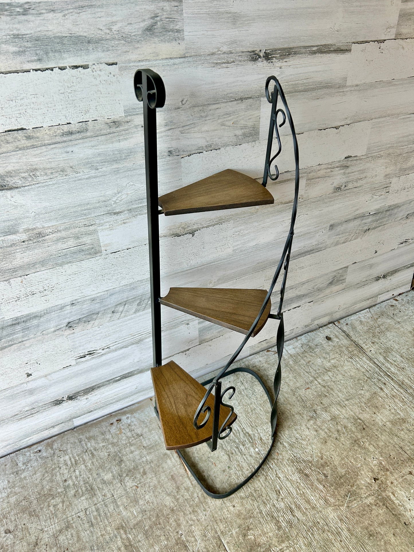 Vintage Iron Stair-step Plant Stand
