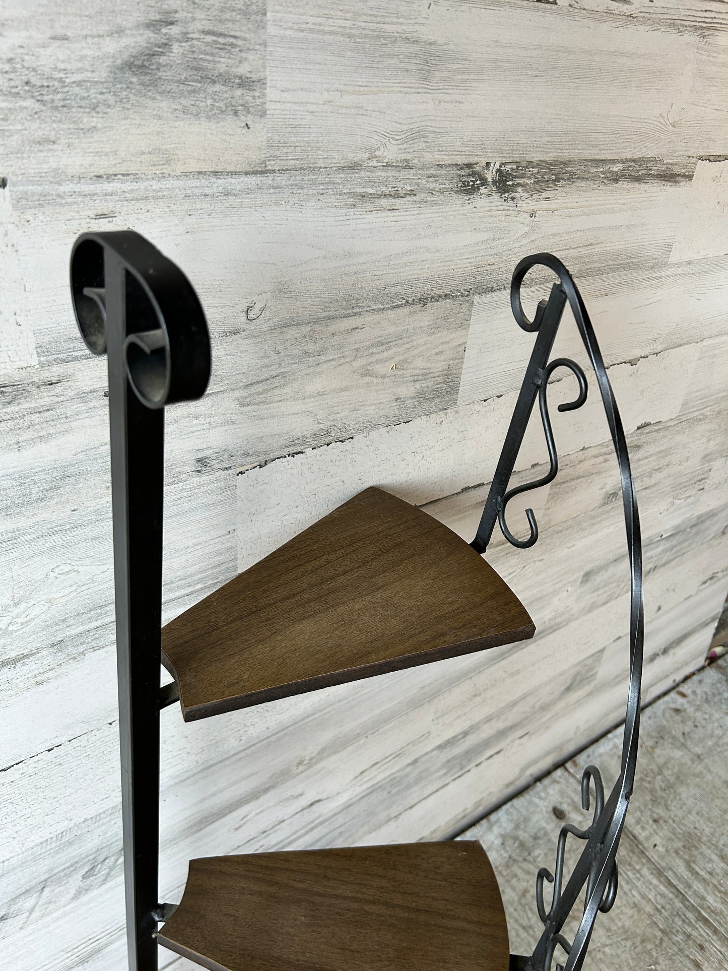Vintage Iron Stair-step Plant Stand