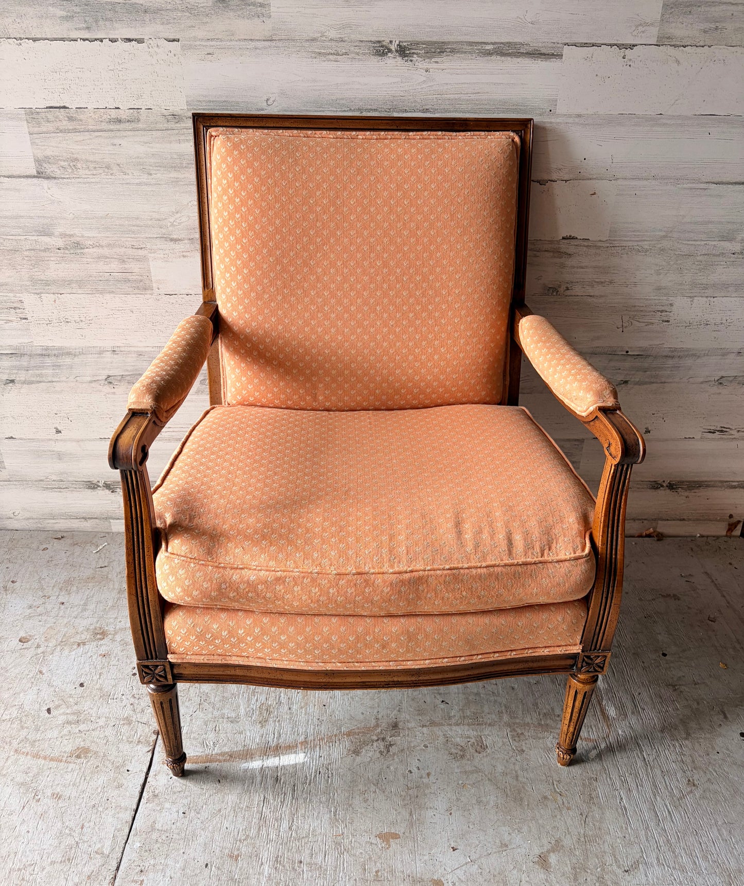 Vintage Peach Armchair