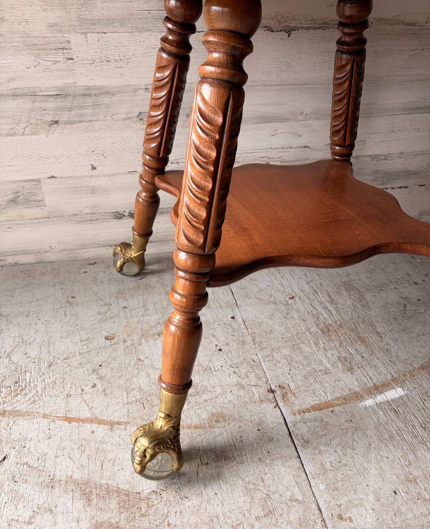Antique Claw Foot Parlor Table