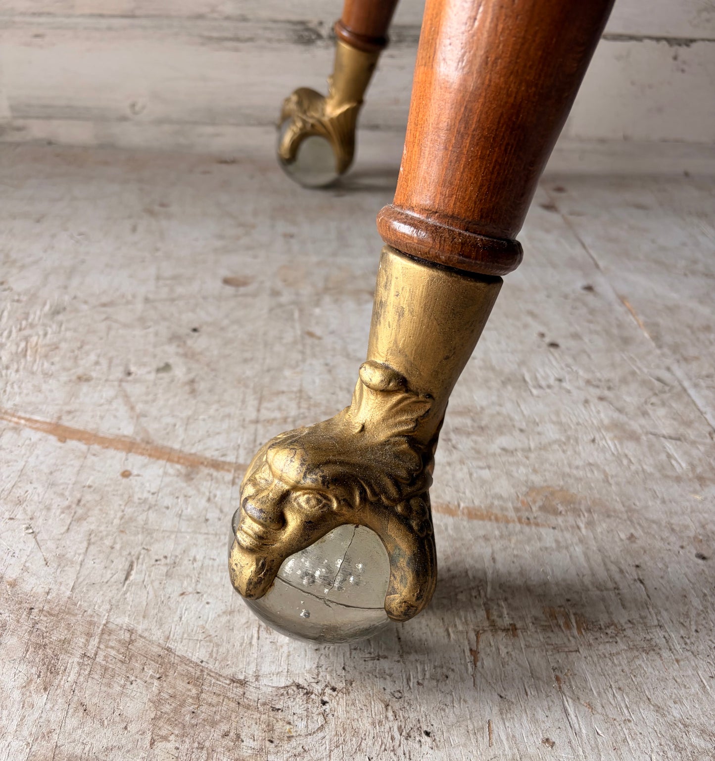 Antique Claw Foot Parlor Table