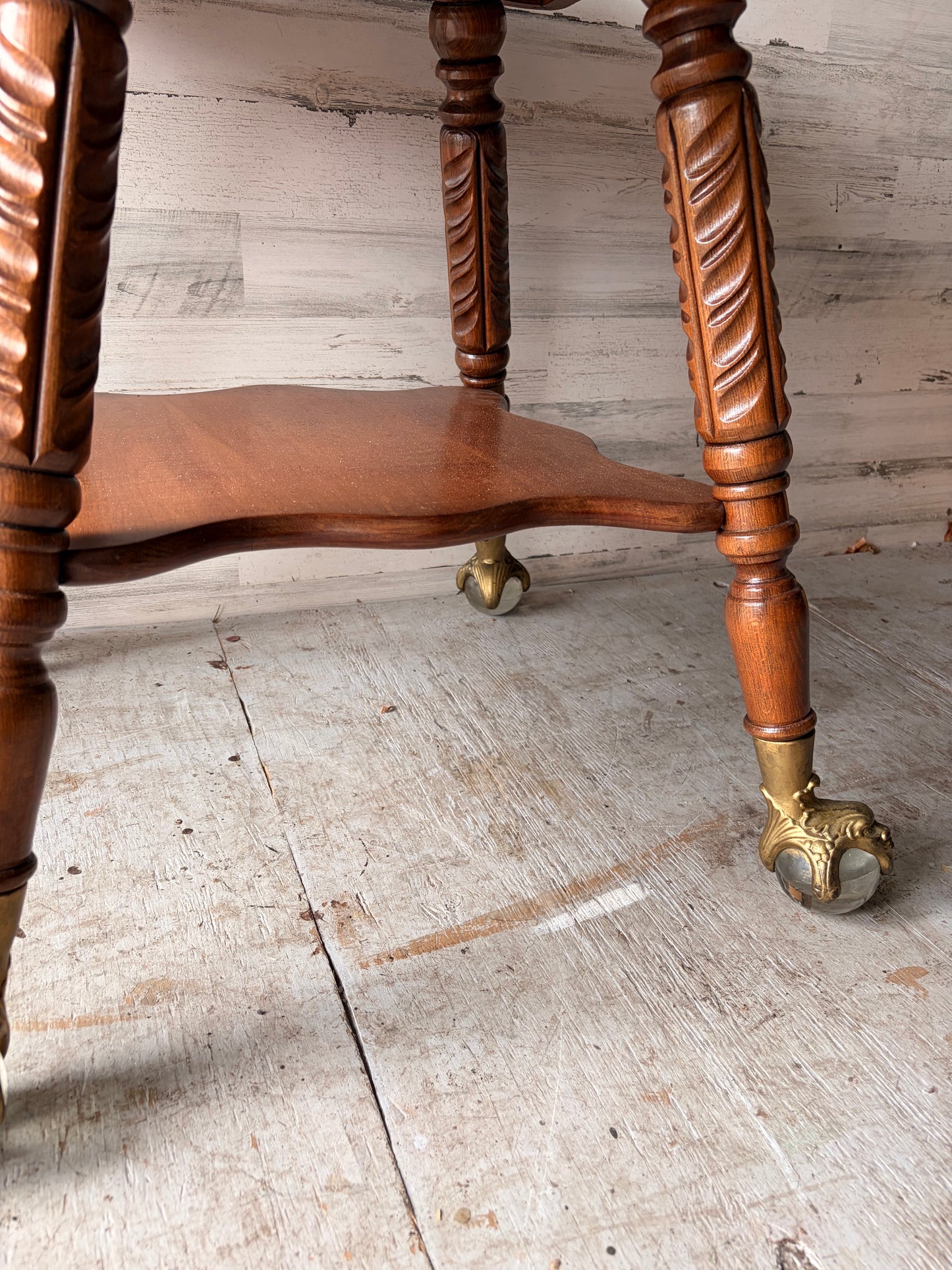 Antique Claw Foot Parlor Table