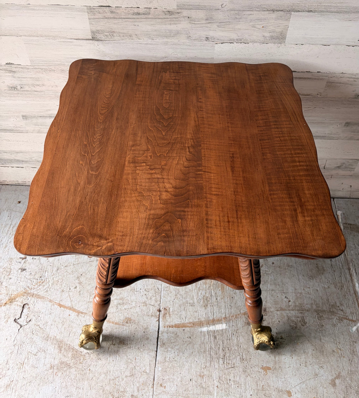 Antique Claw Foot Parlor Table