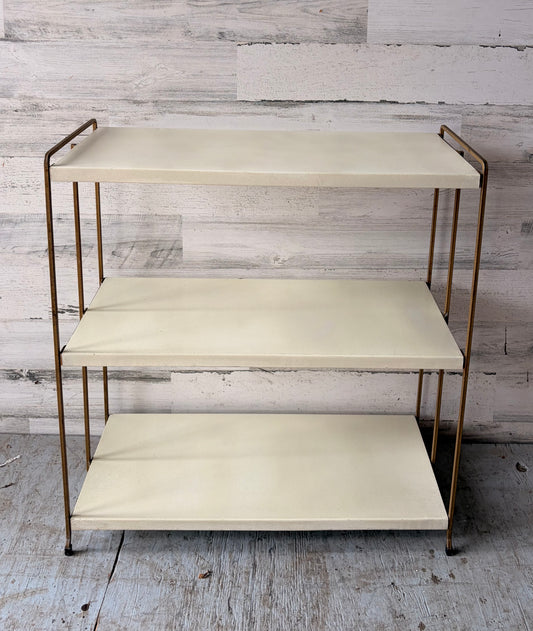 Vintage Mid Century Modern Metal Shelf