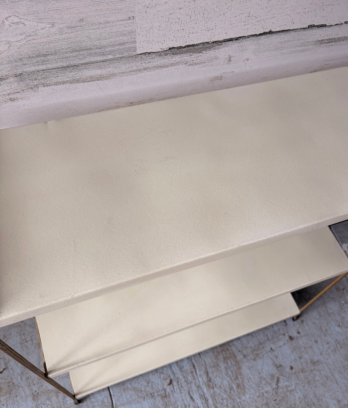 Vintage Mid Century Modern Metal Shelf
