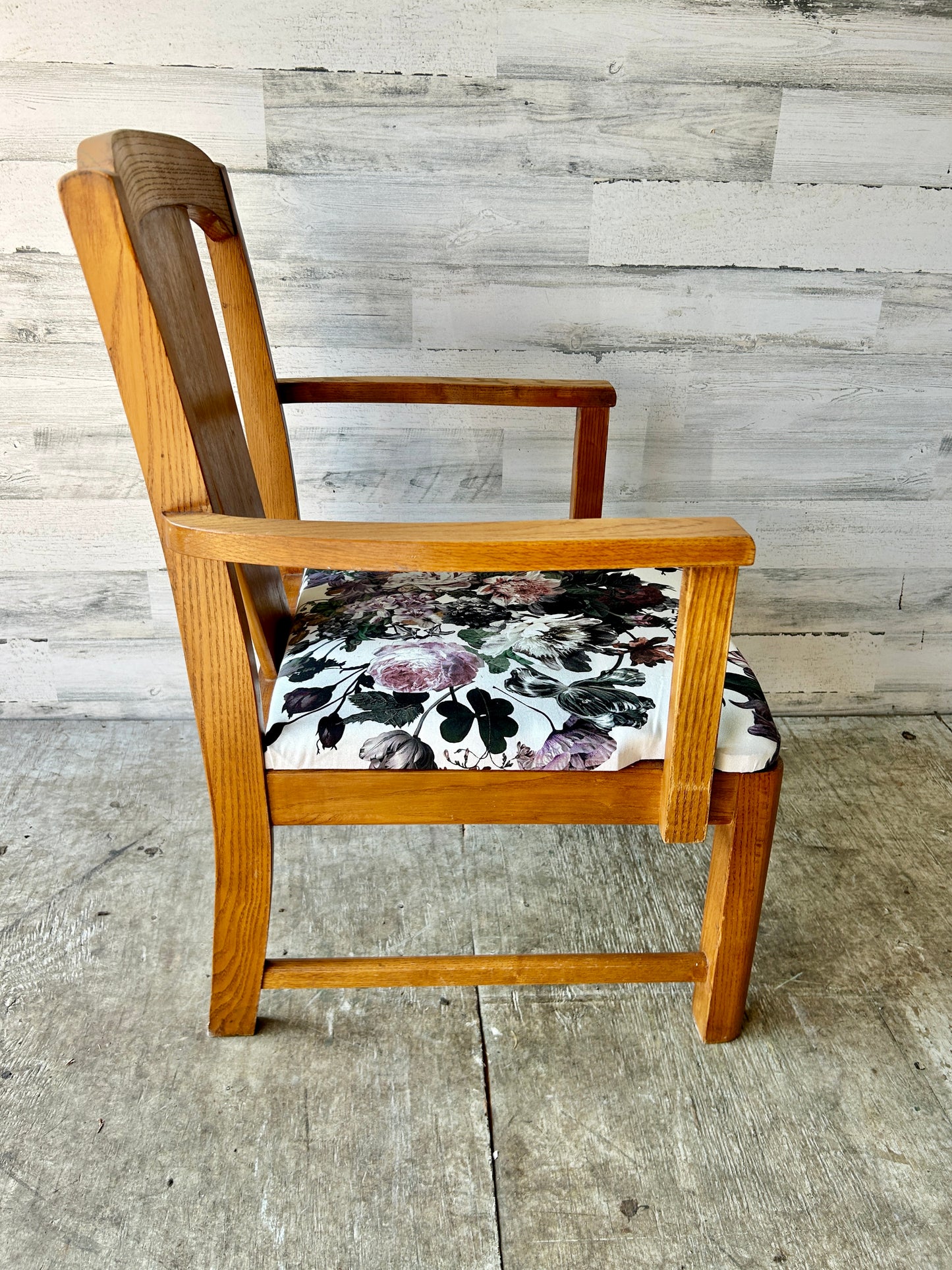Mid Century Modern Wood Slipper Chair