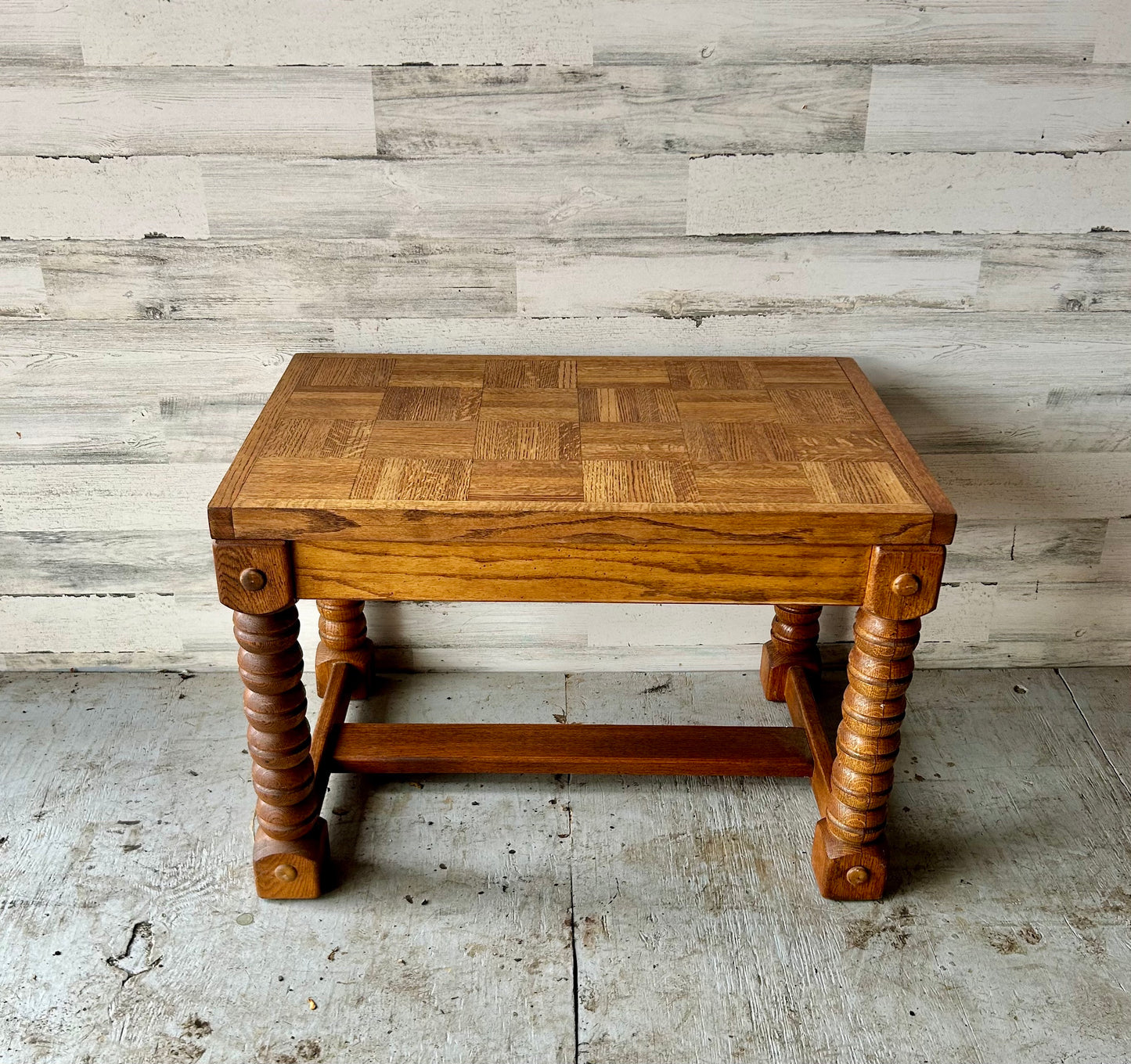 Vintage Small Wood Coffee Table