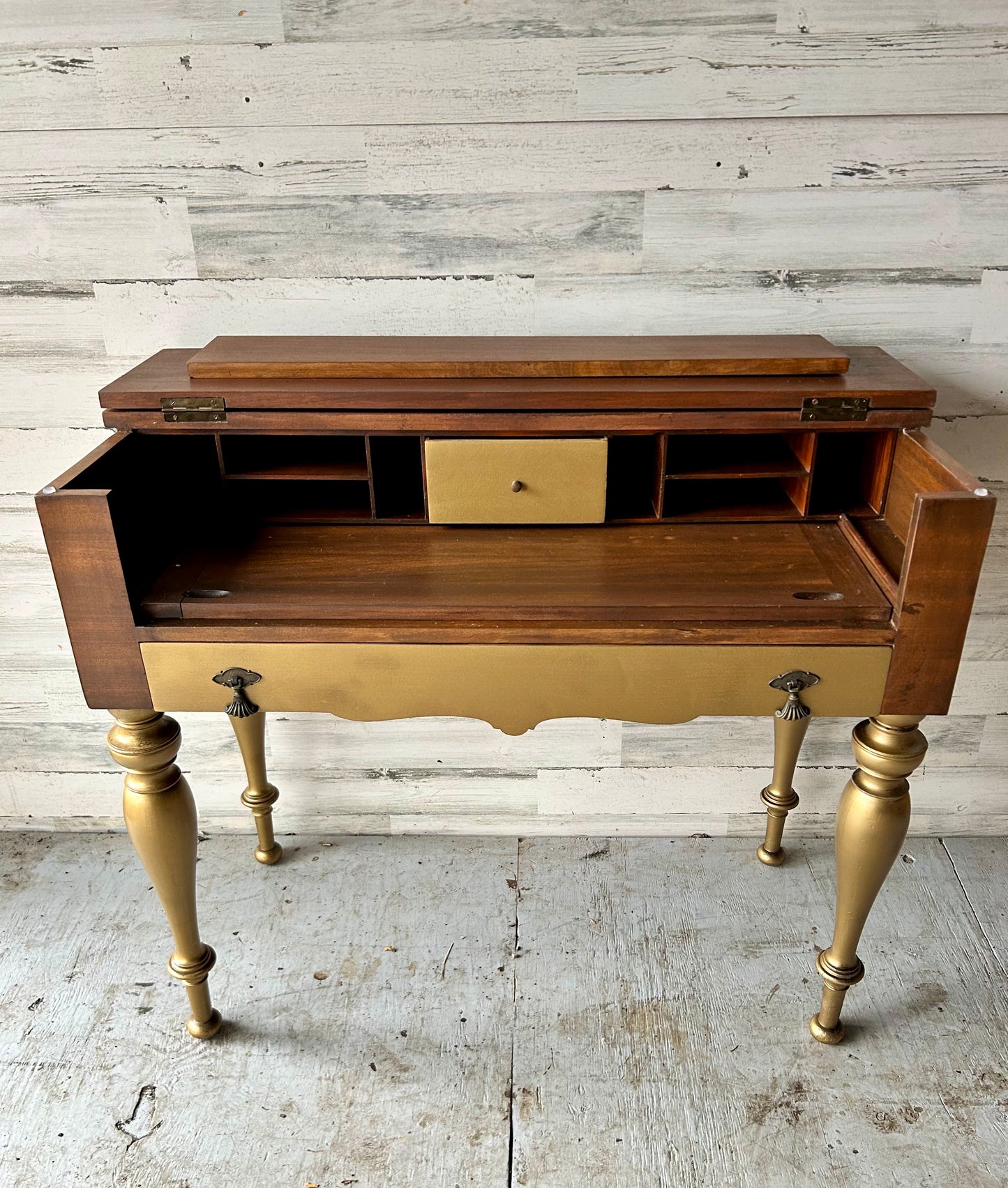 Antique Wood Folding Desk