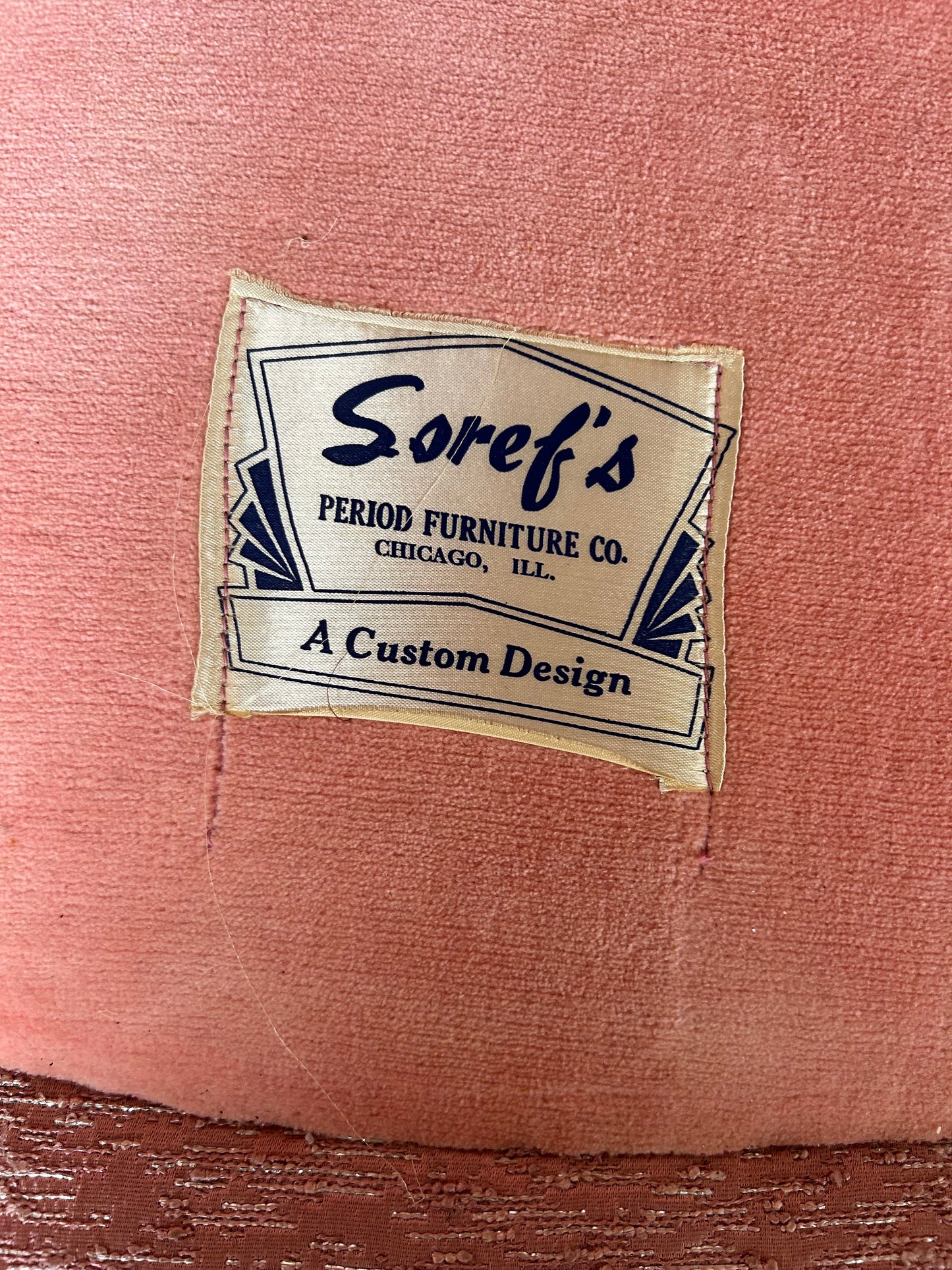 Set of Vintage Pink Mid Century Modern Chairs