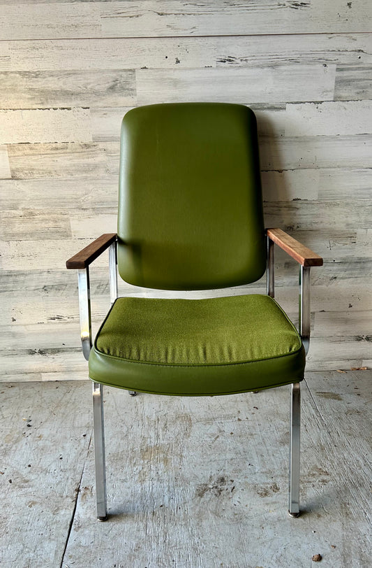 Vintage MCM Green Chair