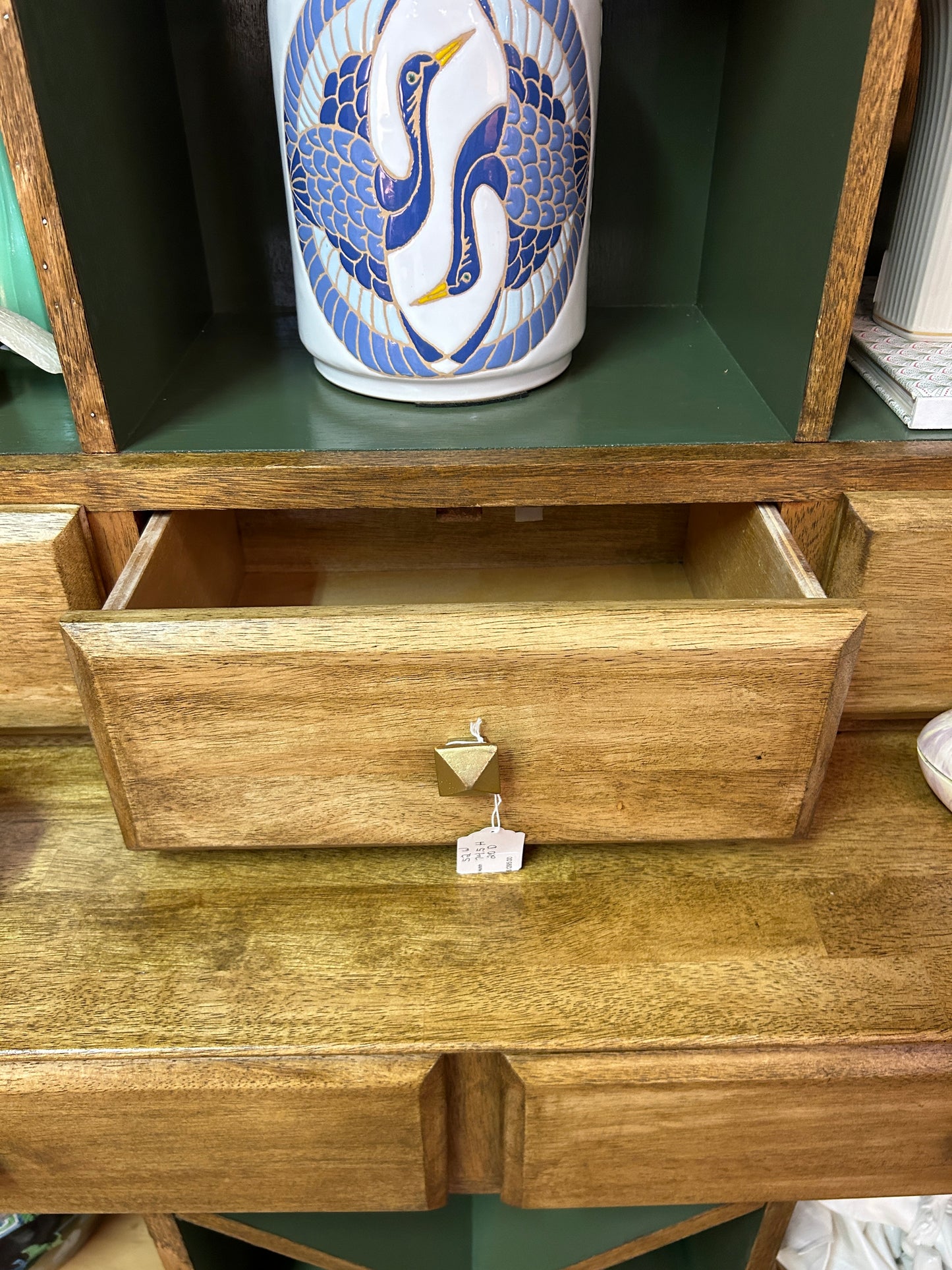 Vintage Shelving Hutch Cabinet