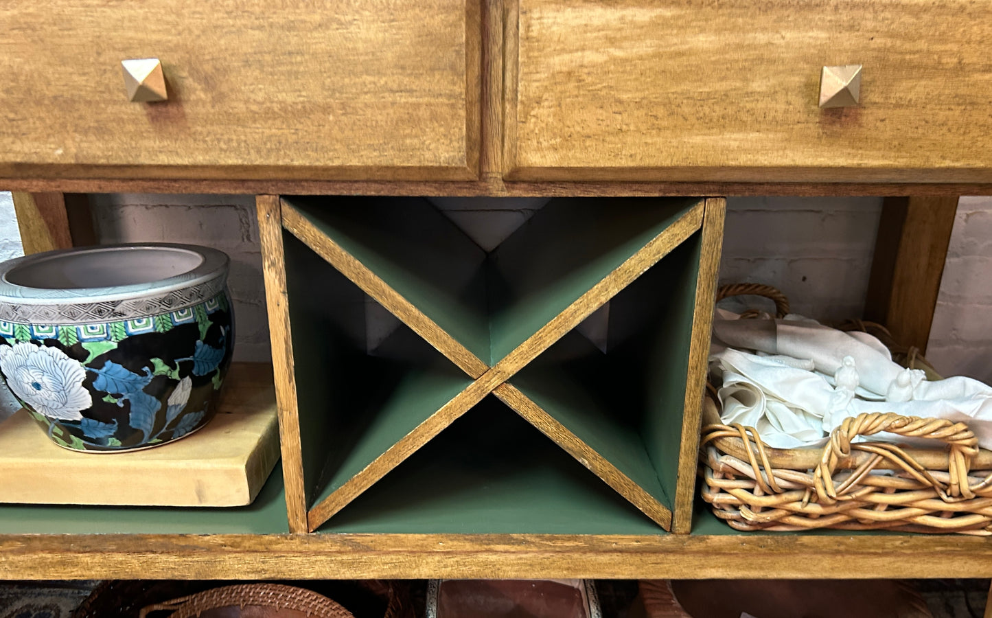 Vintage Shelving Hutch Cabinet