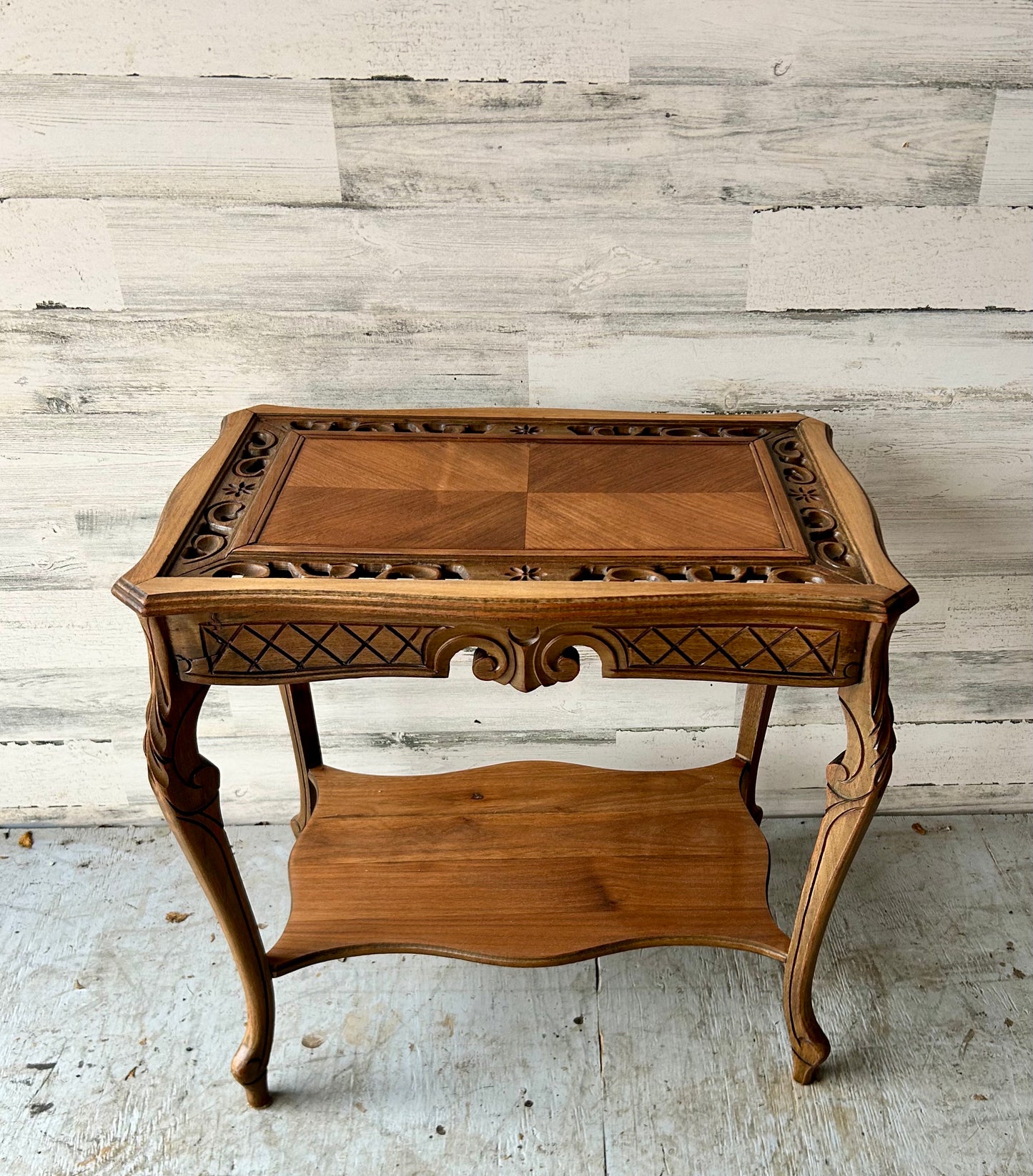 Vintage Walnut Side Table