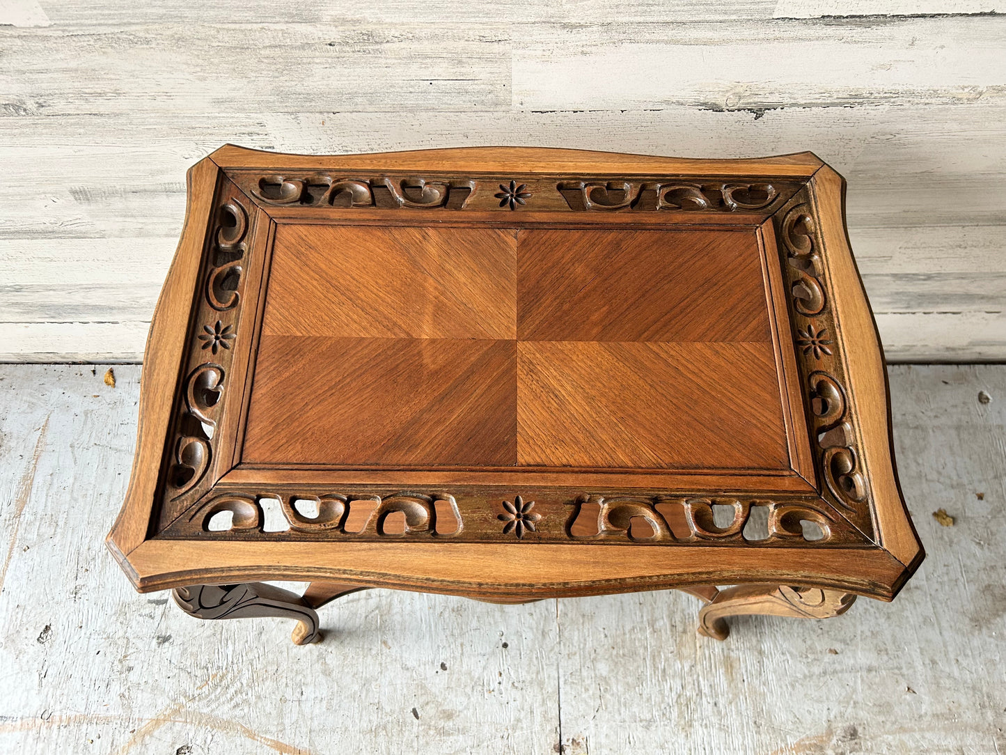 Vintage Walnut Side Table