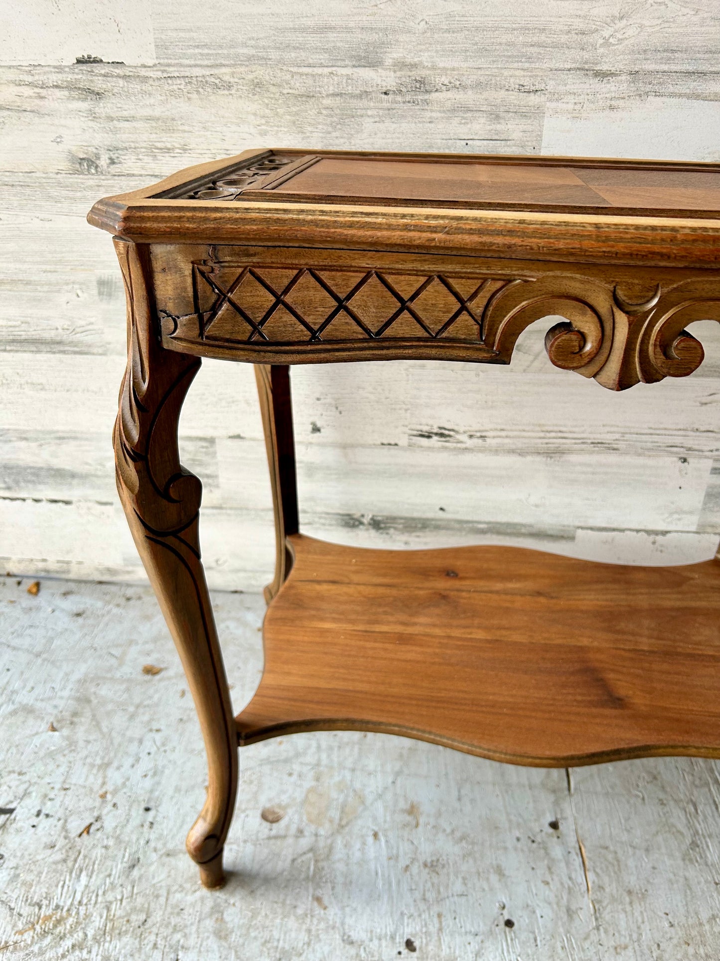Vintage Walnut Side Table