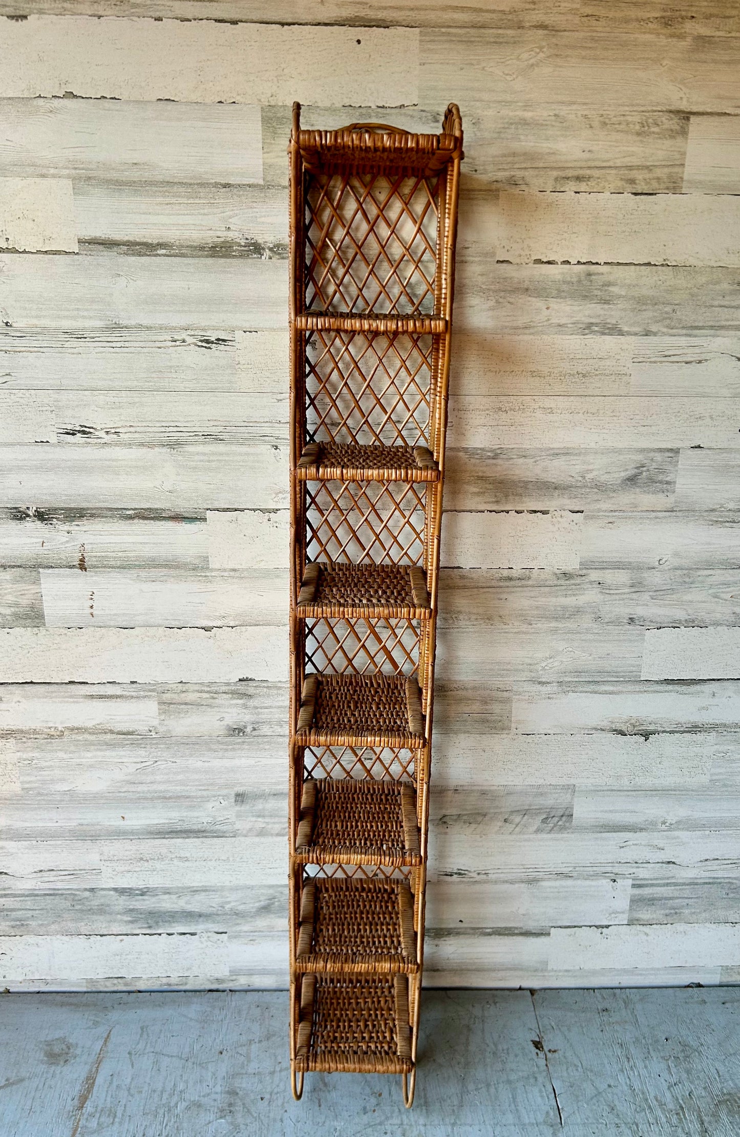 Vintage Rattan Shelf