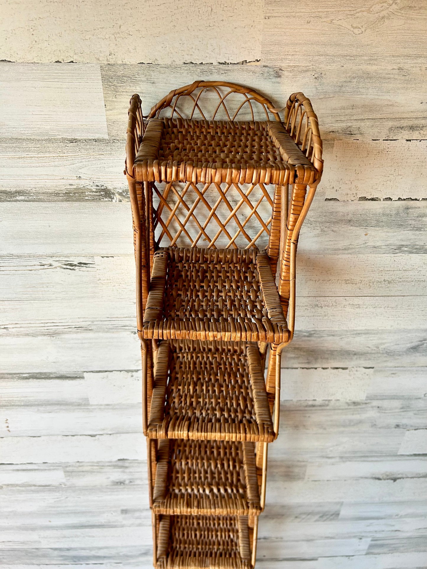 Vintage Rattan Shelf