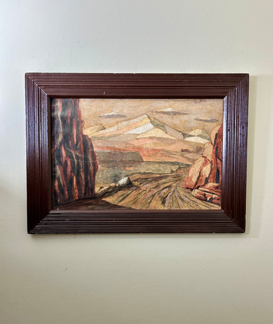 Vintage Framed Sand Artwork