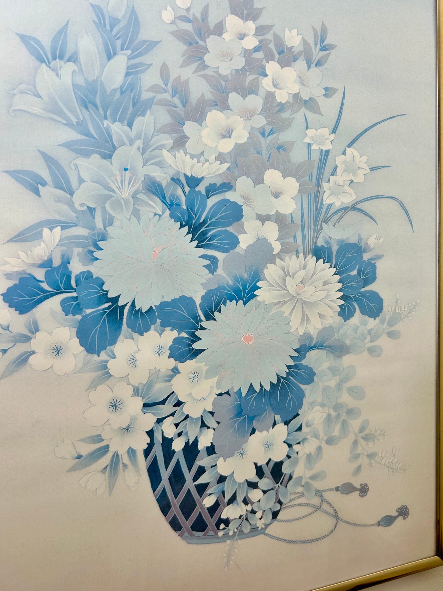 Vintage 90's Floral Print Artwork