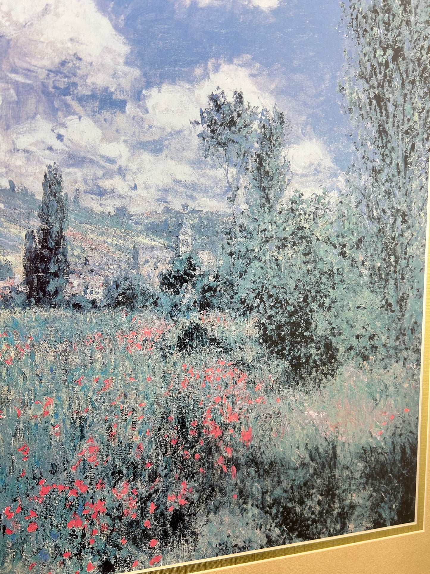 Vintage Monet Garden Print Artwork