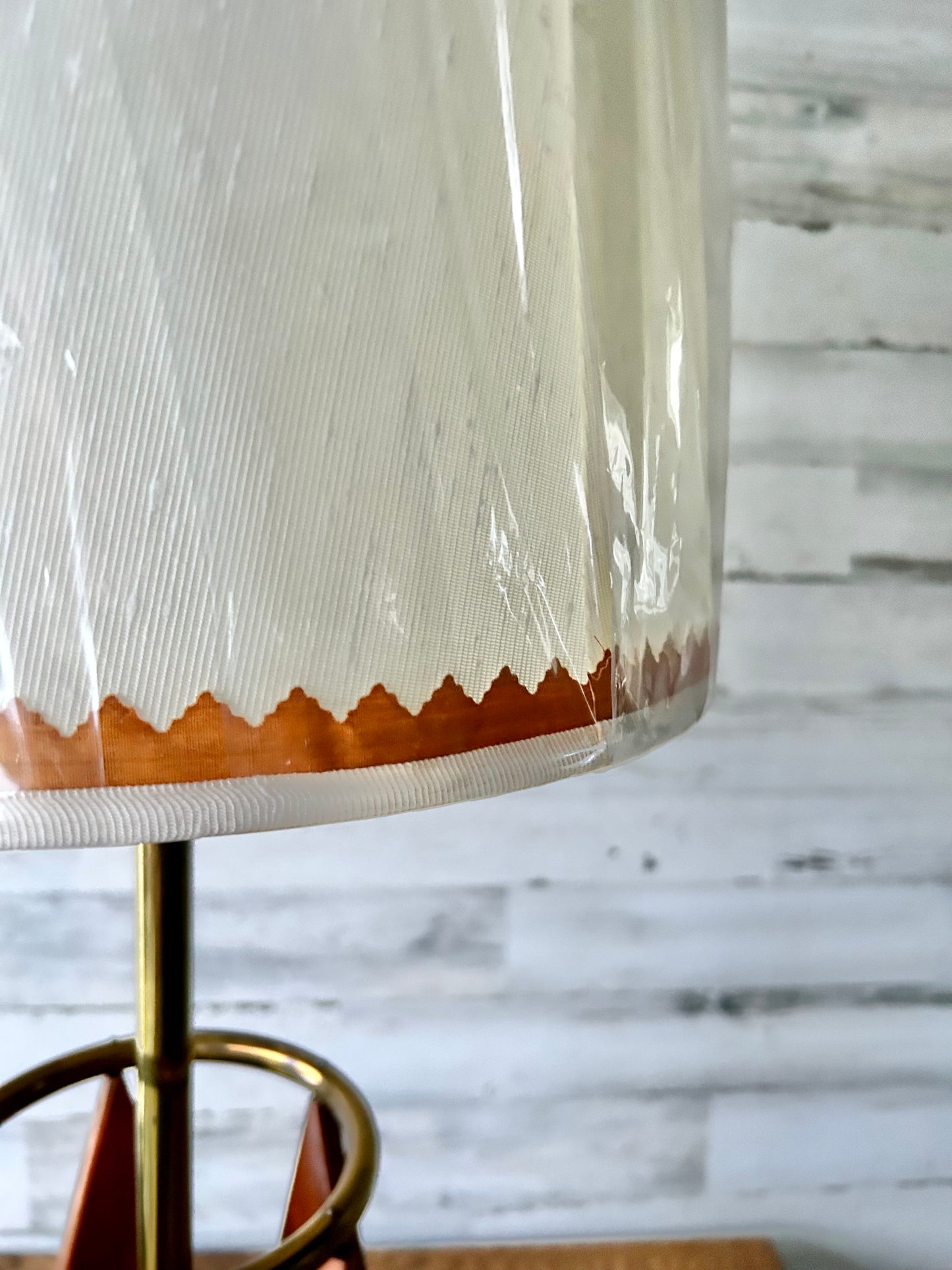 Vintage Mid Century Modern Teak Table Lamp