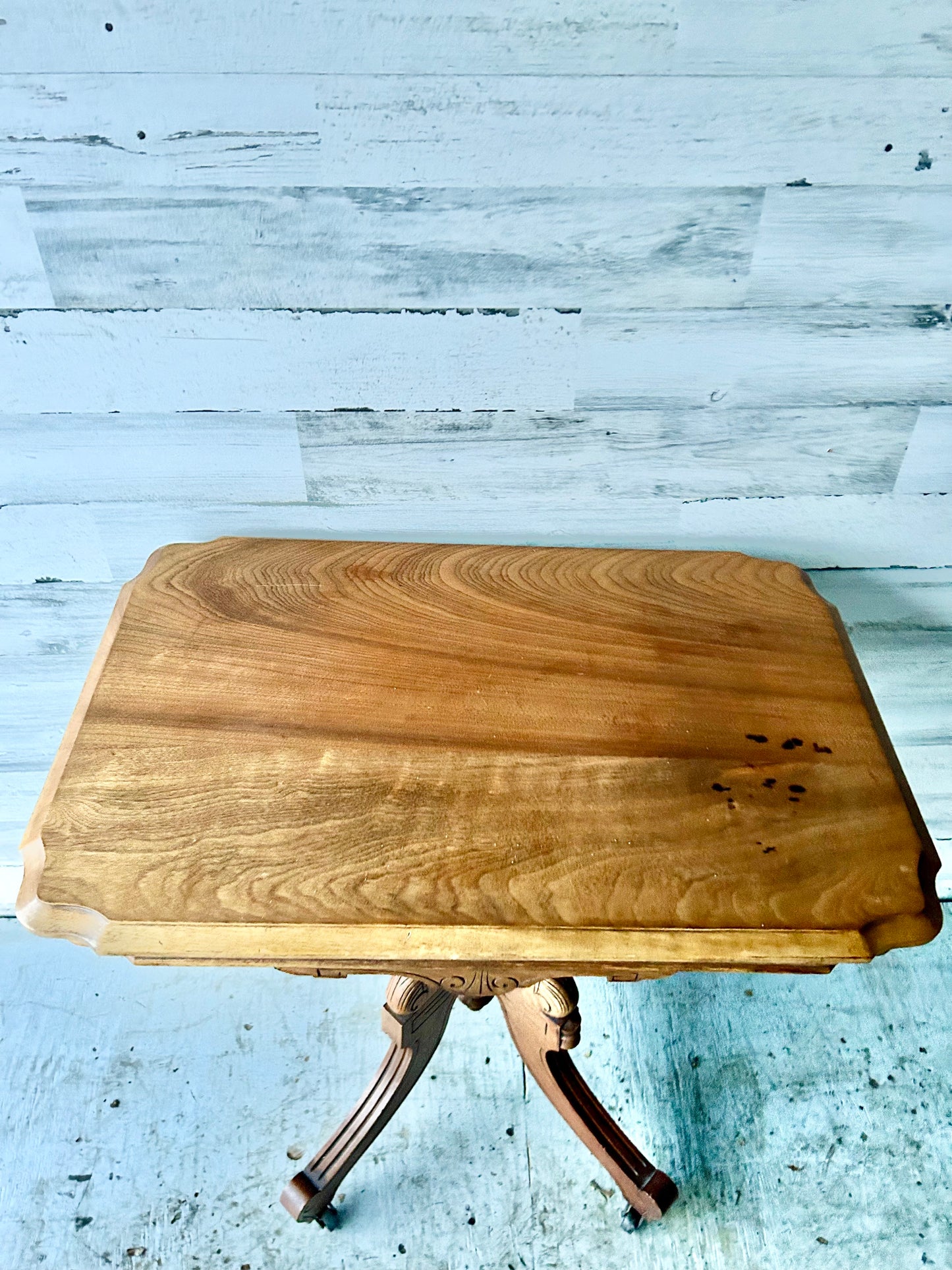 Antique Walnut Carved Parlor Table
