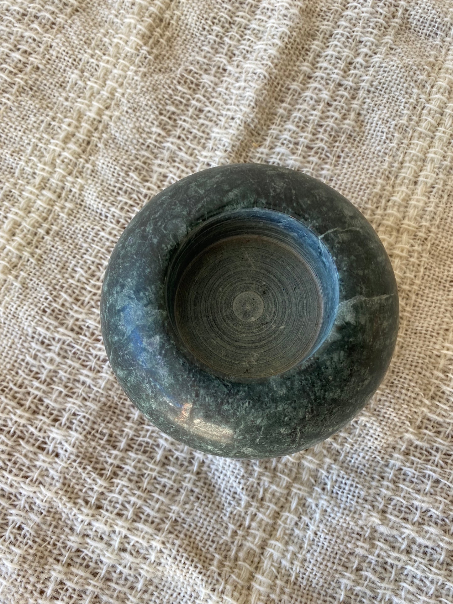 Green Marble Candle Holder