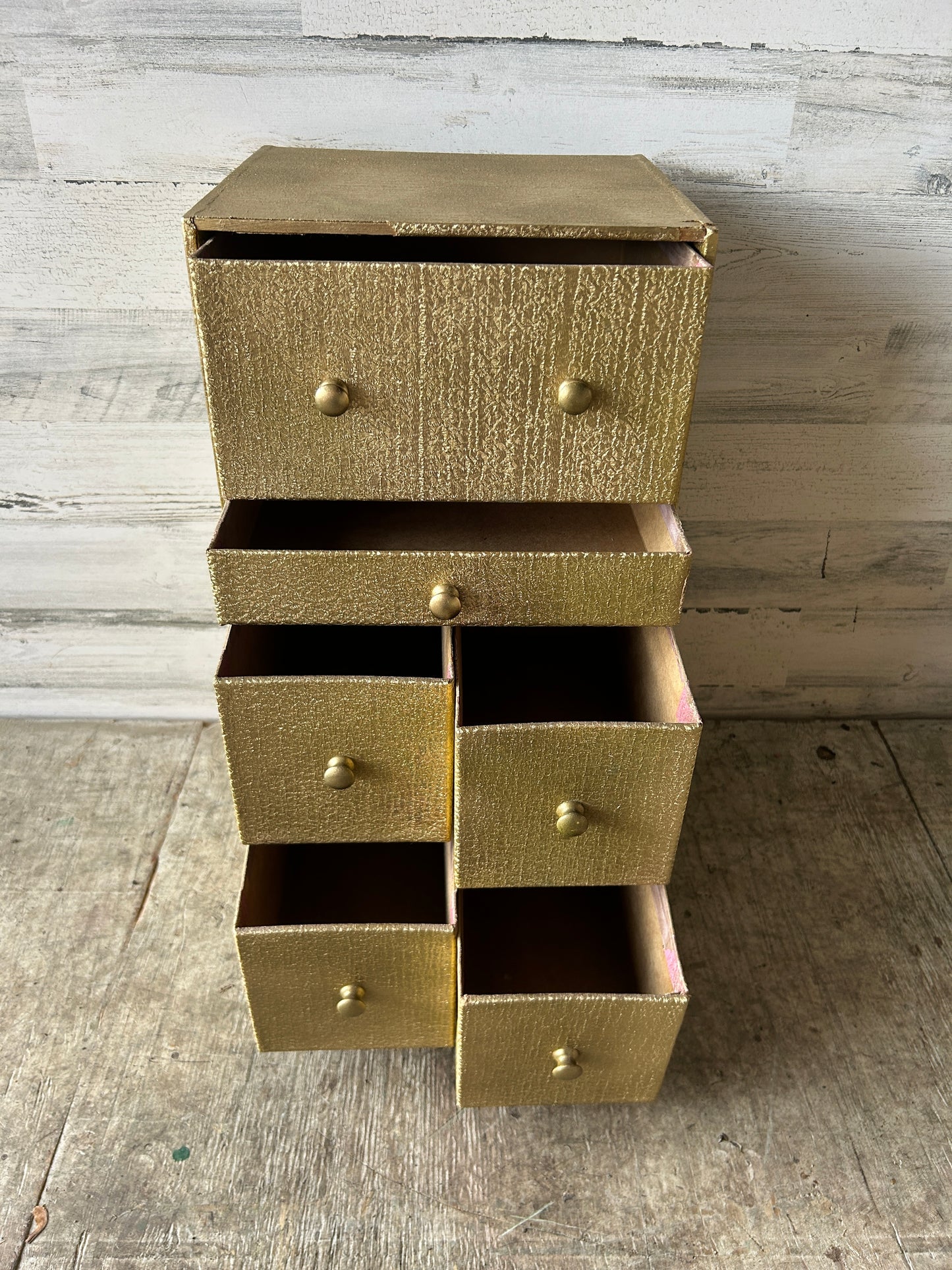 Vintage MCM Cardboard Dresser/Holder