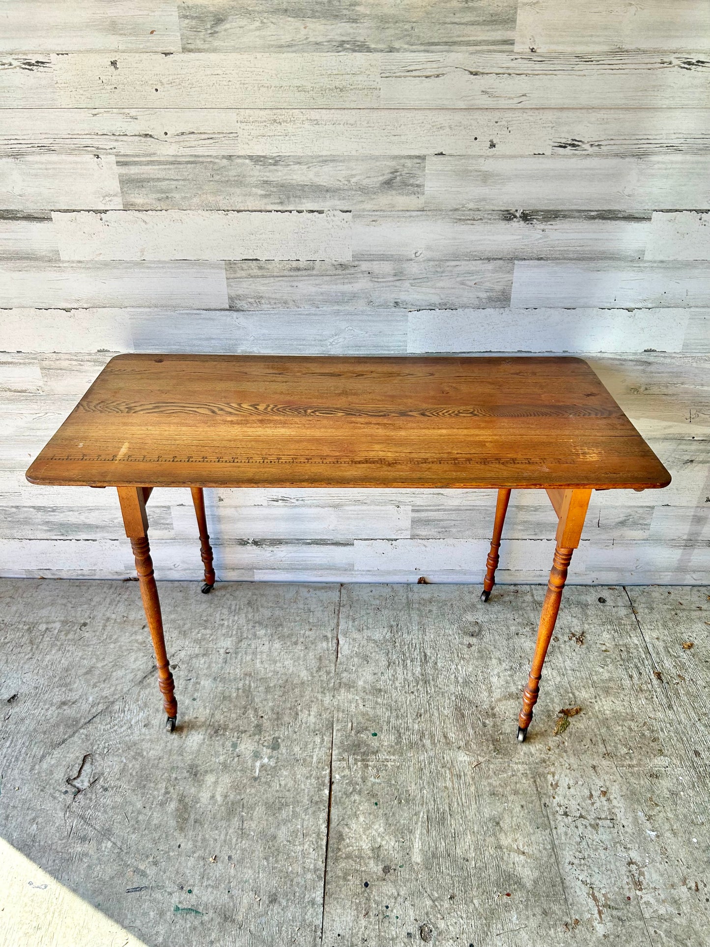 Antique Folding Sewing Table