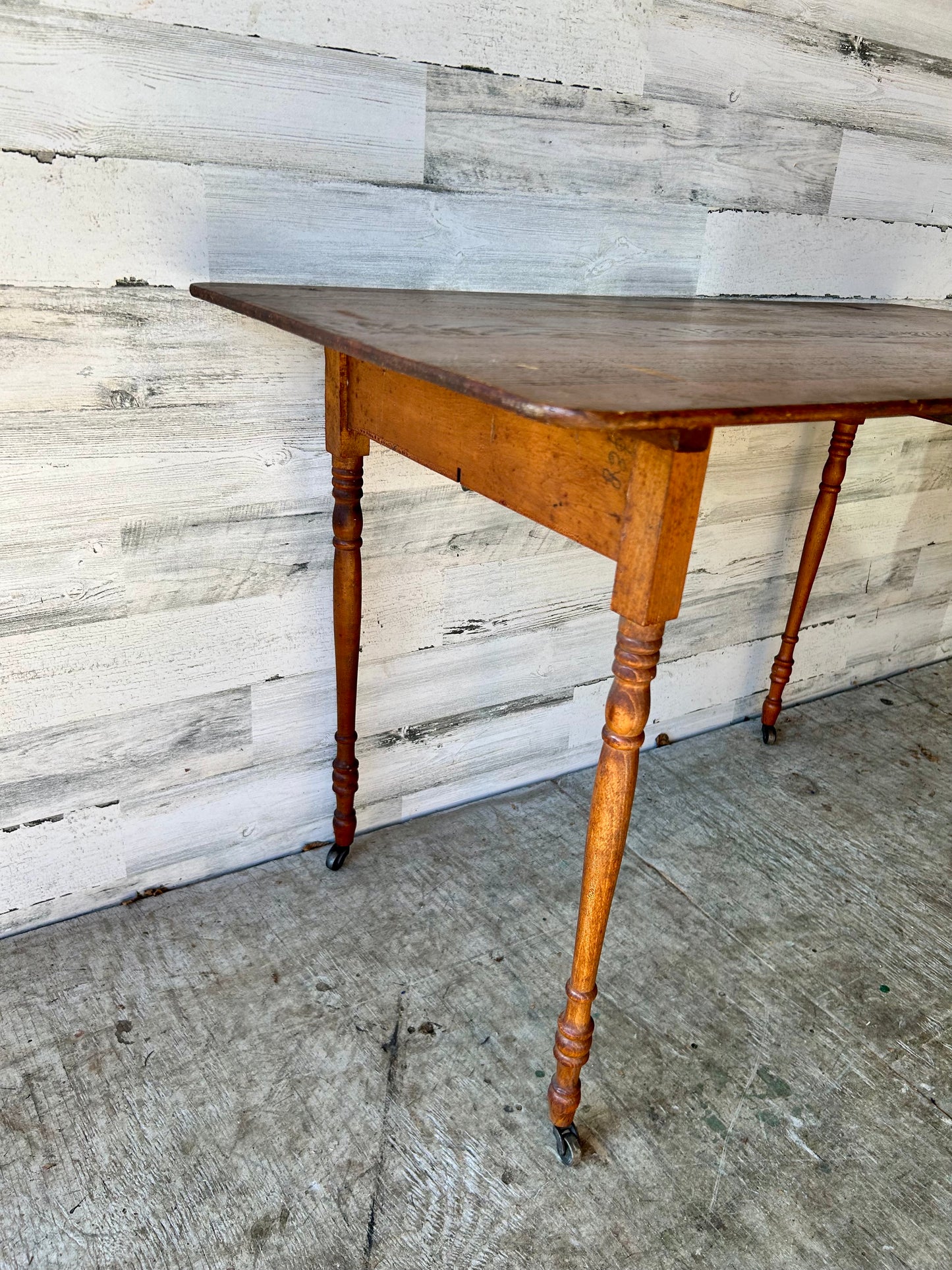 Antique Folding Sewing Table