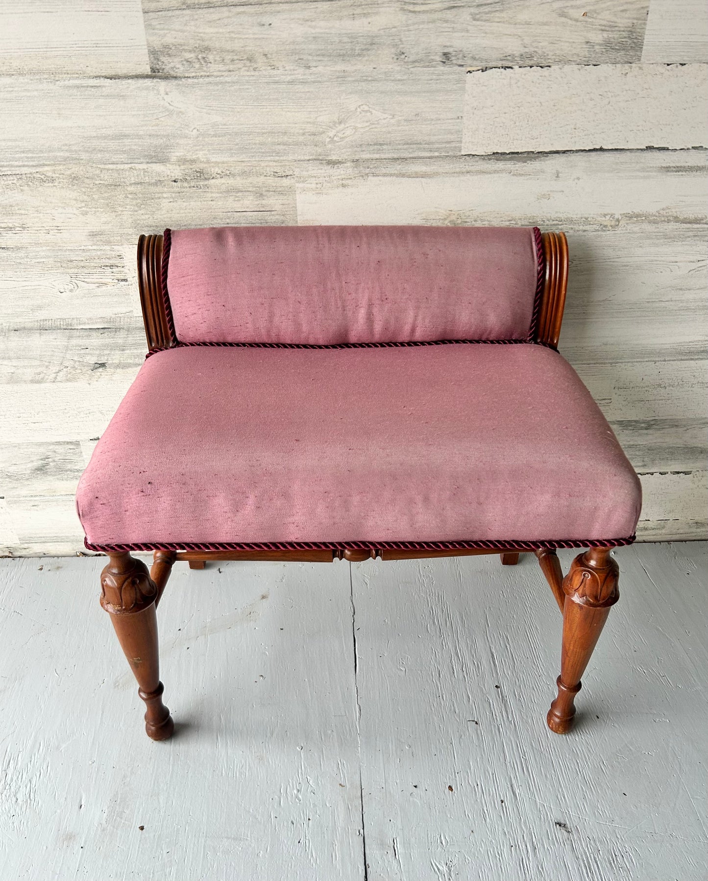 Vintage Wood Stool Bench