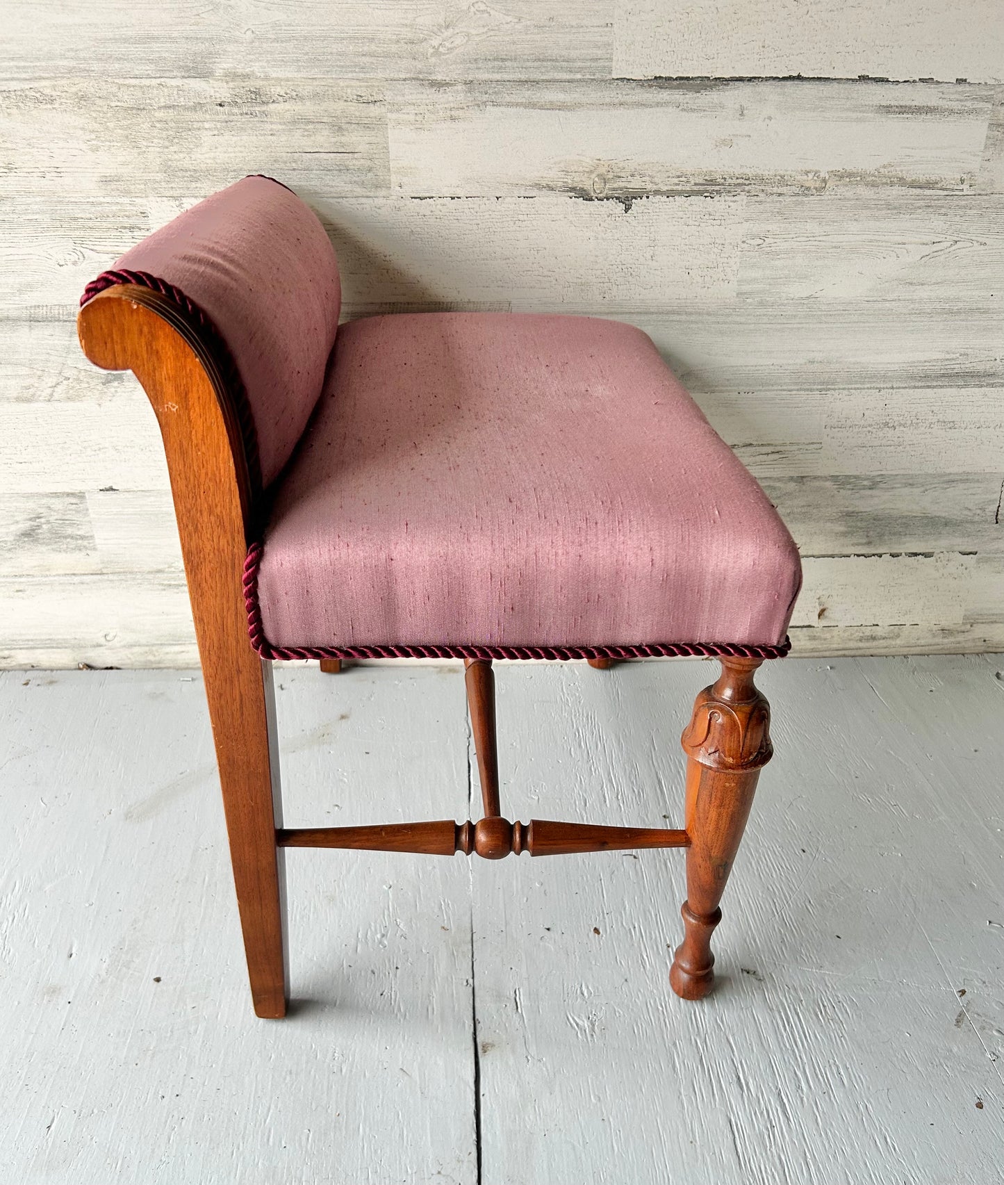 Vintage Wood Stool Bench