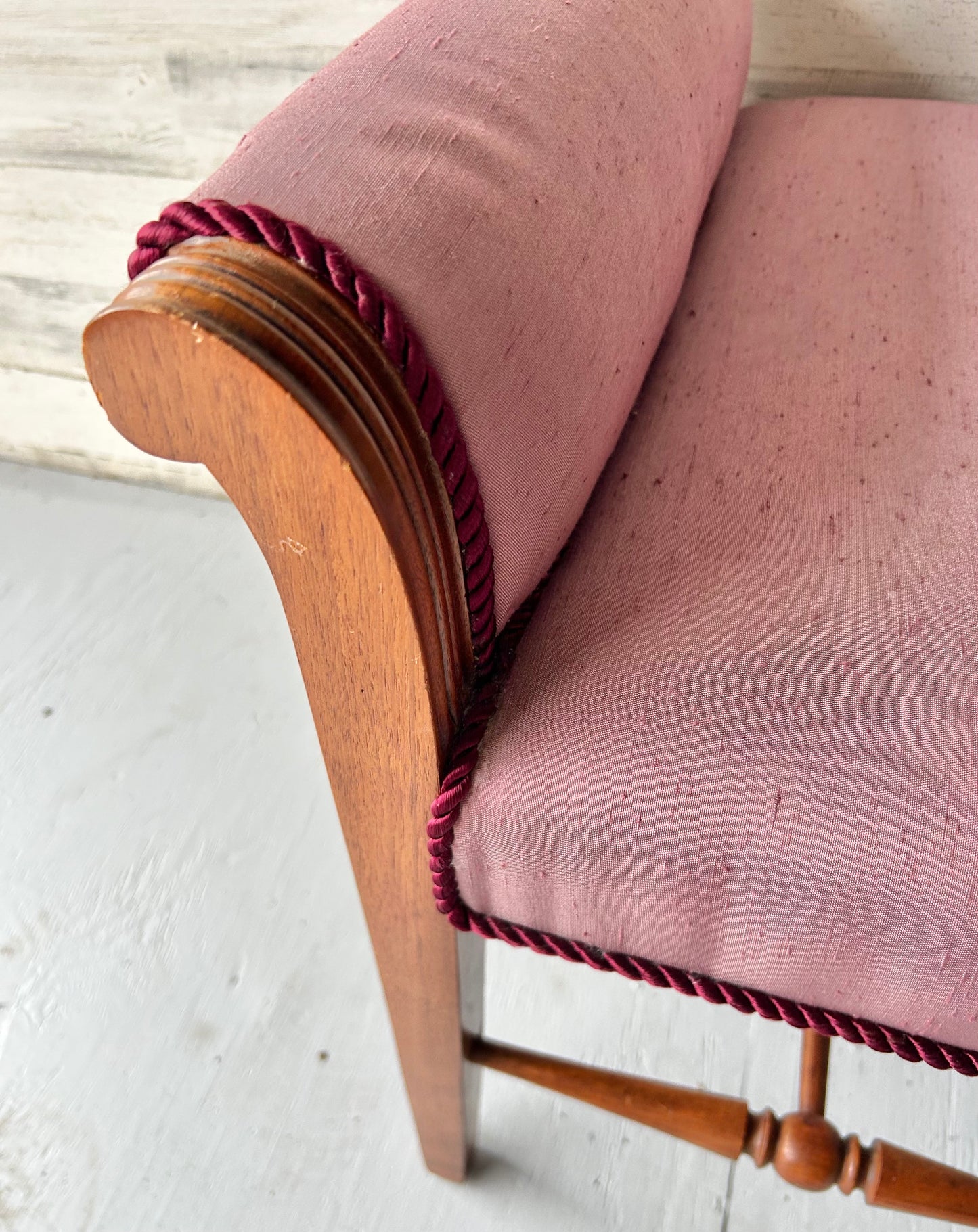 Vintage Wood Stool Bench