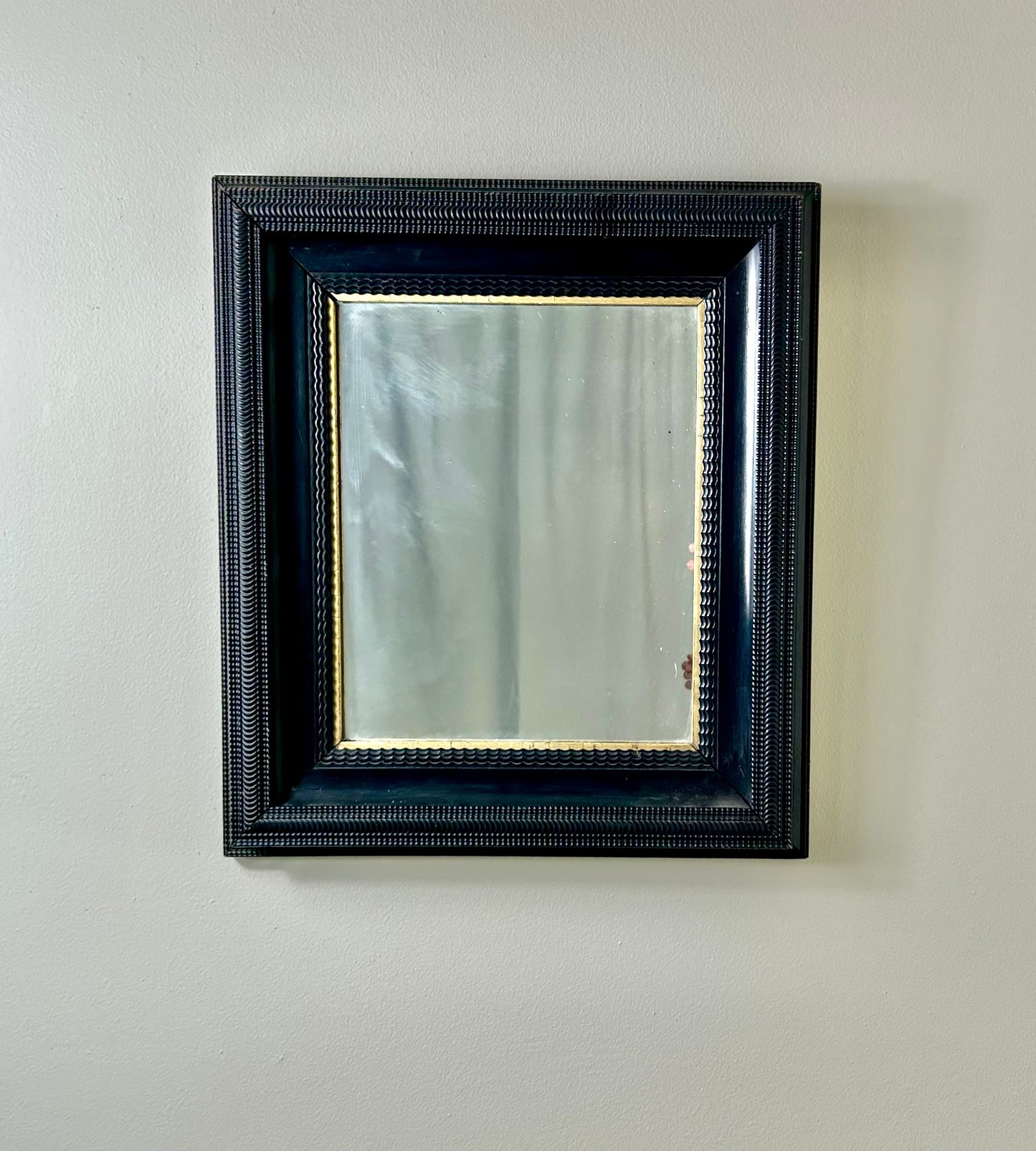 Vintage Black Frame Accent Mirror
